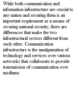 Week Five Discussion Two_Infrastructure Homeland Security